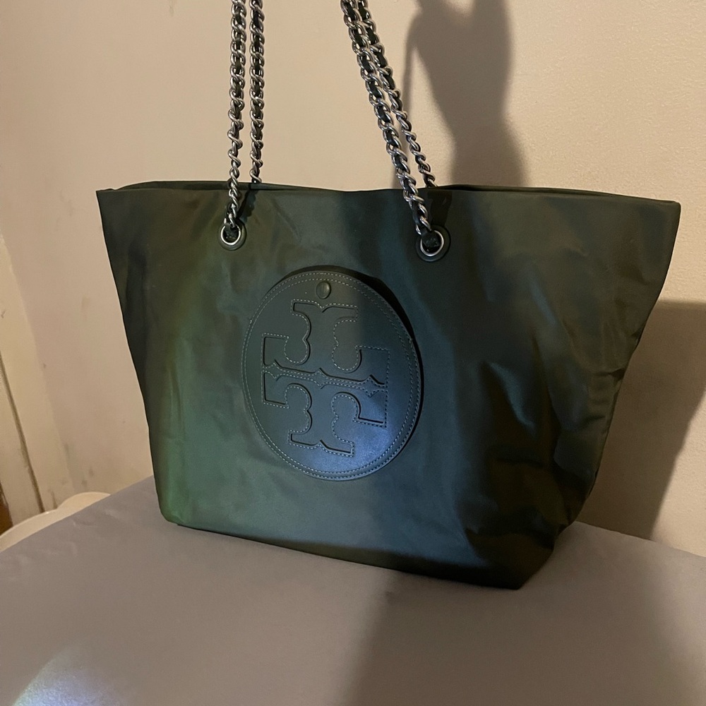 Tory Bruch Olive green Ella tote bag
